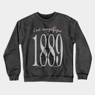 Lispe Eiffel 1889 Crewneck Sweatshirt